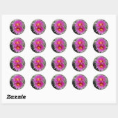 Sticker Rond Fleurs de boule F5 "Escobaria vivipara" (Feuille)