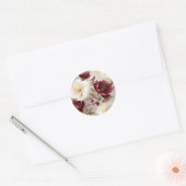 Sticker Rond Fleurs de Bourgogne (Enveloppe)