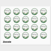 Sticker Rond Fleurs de cactus Fiesta de mariage (Feuille)