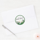 Sticker Rond Fleurs de cactus Fiesta de mariage (Enveloppe)