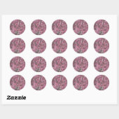 Sticker Rond Fleurs de cerisier Sakura rose flottant (Feuille)