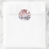 Sticker Rond Fleurs de cerisiers (Sac)