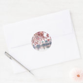 Sticker Rond Fleurs de cerisiers (Enveloppe)