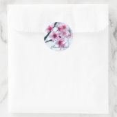 Sticker Rond Fleurs de cerisiers - A (Sac)