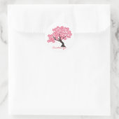 Sticker Rond Fleurs de cerisiers au Sakura japonais Thunder_Cov (Sac)