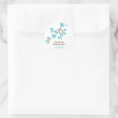 Sticker Rond Fleurs de cerisiers d'Aqua (Sac)