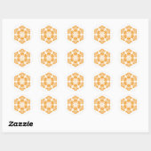 Sticker Rond fleurs de conception polonaise (Feuille)
