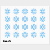 Sticker Rond fleurs de conception polonaise (Feuille)