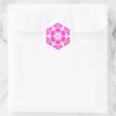 Sticker Rond fleurs de design polonais (Sac)