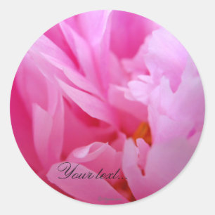 Sticker Rond Fleurs de mariage rose éblouissantes sceaux person