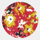 STICKER ROND FLEURS DE PETUNIA (Devant)