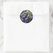 Sticker Rond Fleurs de printemps de Squill Bleu (Sac)