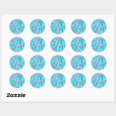 Sticker Rond Fleurs de prunes (Suzhou, Chine) (Feuille)