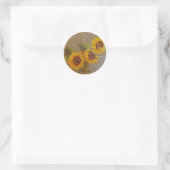 Sticker Rond Fleurs de soleil peintes par Frida Kahlo (Sac)