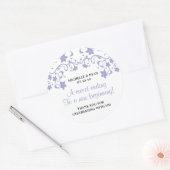 Sticker Rond Fleurs d'été Lavender - L'amour est doux (Enveloppe)