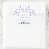 Sticker Rond Fleurs d'été Lavender - L'amour est doux (Sac)