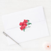 Sticker Rond Fleurs d'Hibiscus (Enveloppe)
