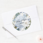 Sticker Rond Fleurs d'Hydrangea (Enveloppe)