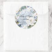 Sticker Rond Fleurs d'Hydrangea (Sac)