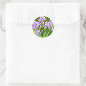 Sticker Rond Fleurs d'Iris (Sac)