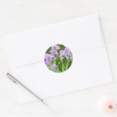 Sticker Rond Fleurs d'Iris (Enveloppe)