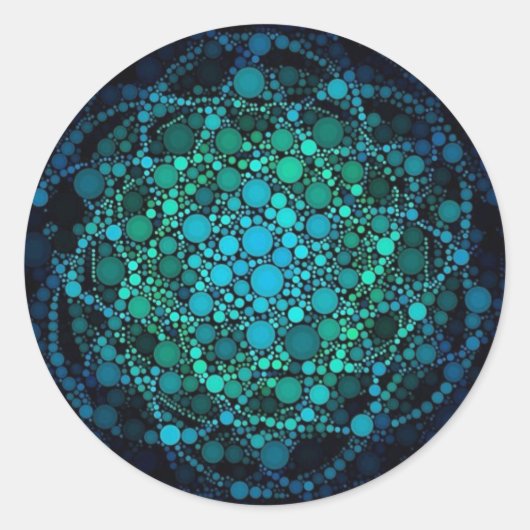 STICKER ROND FLEURS D'ORBRES DE VIE (Devant)