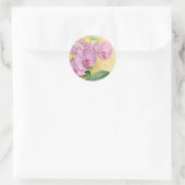 Sticker Rond Fleurs d'orchidées Phalaenopsis - Multi (Sac)