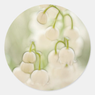 Sticker Rond Fleurs du muguet