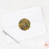 Sticker Rond Fleurs Fleurs sauvages jaunes (Enveloppe)