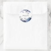 Sticker Rond Fleurs glam chic modernes pour toutes les occasion (Sac)