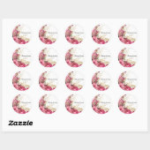 Sticker Rond Fleurs glam chic modernes pour toutes les occasion (Feuille)