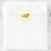 Sticker Rond fleurs horizontales1 (Sac)
