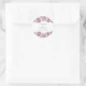 Sticker rond Fleurs Lavande Classique (Sac)