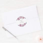 Sticker rond Fleurs Lavande Classique (Enveloppe)