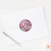 Sticker Rond Fleurs mariages (Enveloppe)
