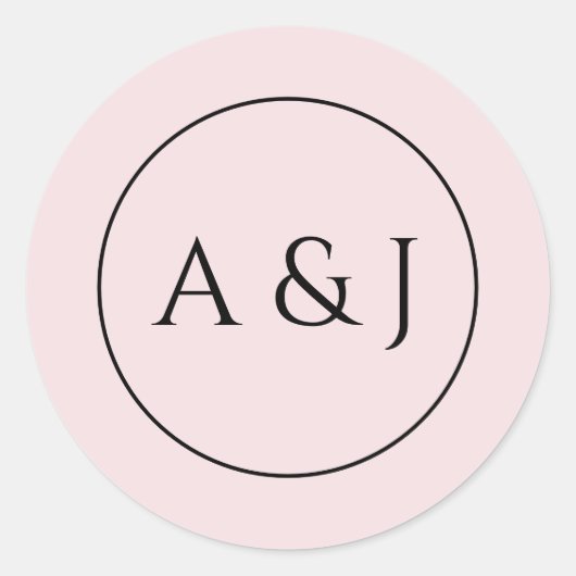 Sticker Rond Fleurs roses et lanternes (Devant)