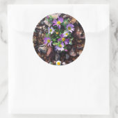 Sticker Rond Fleurs sauvages (Sac)