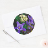 Sticker Rond Fleurs sauvages de colonnes mutantes (Enveloppe)