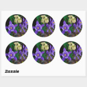 Sticker Rond Fleurs sauvages de colonnes mutantes (Feuille)