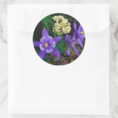 Sticker Rond Fleurs sauvages de colonnes mutantes (Sac)