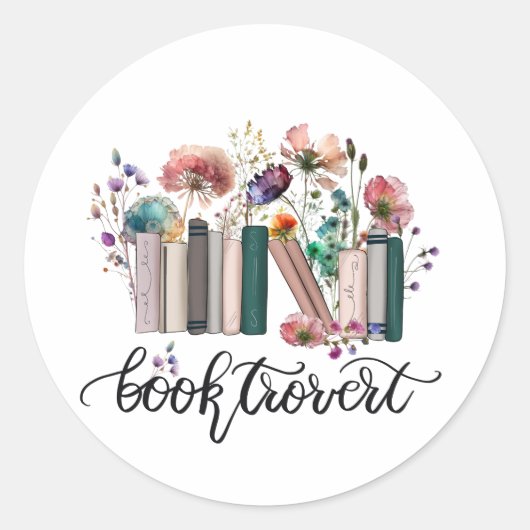 Sticker Rond Fleurs sauvages de troix (Devant)