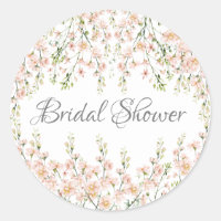 Fleurs sauvages rose Blush Élégant Floral Bridal