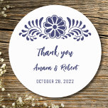 STICKER ROND FLEURS TALAVERA<br><div class="desc">Talavera</div>