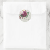 Sticker Rond Fleurs vintage blooms (Sac)