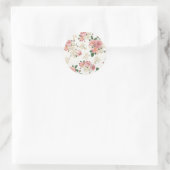 Sticker Rond Fleurs vintages (Sac)