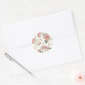 Sticker Rond Fleurs vintages (Enveloppe)