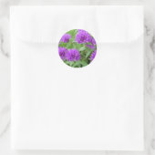Sticker Rond fleurs violettes (Sac)