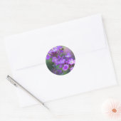 Sticker Rond Fleurs violettes (Enveloppe)