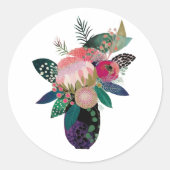 Sticker Rond Fleurs Whimsics (Devant)