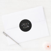 Sticker Rond Fleurs X-Ray Tech Technologue X-Ray Tech (Enveloppe)